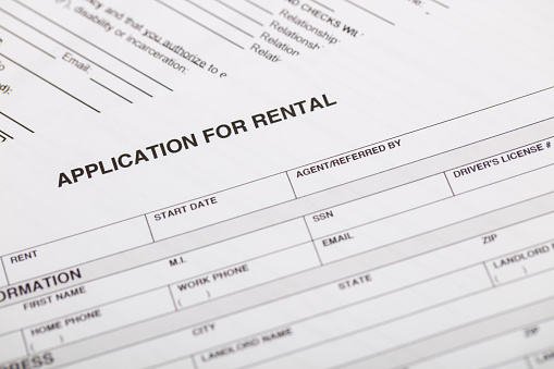 A stock photo of a House or Apartment Rental Agreement