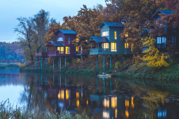 night at lake house