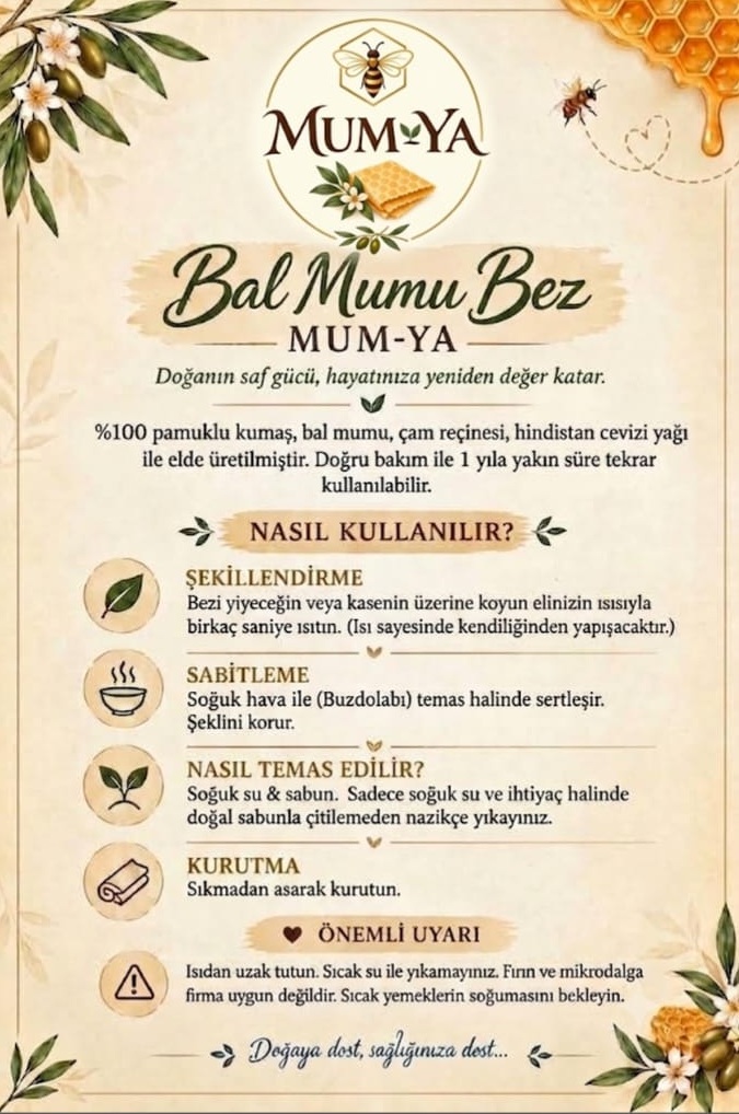 Bal mumu bezin kullanım adımları, ikonları ve bakım bilgileri